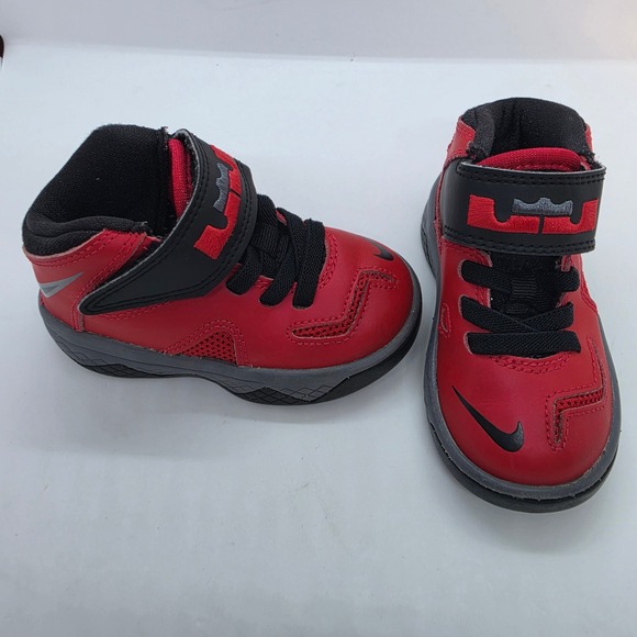 Nike Other - Nike LeBron‎ 11 Toddler Shoes University Red Black 616987-601 Size 5C Kids